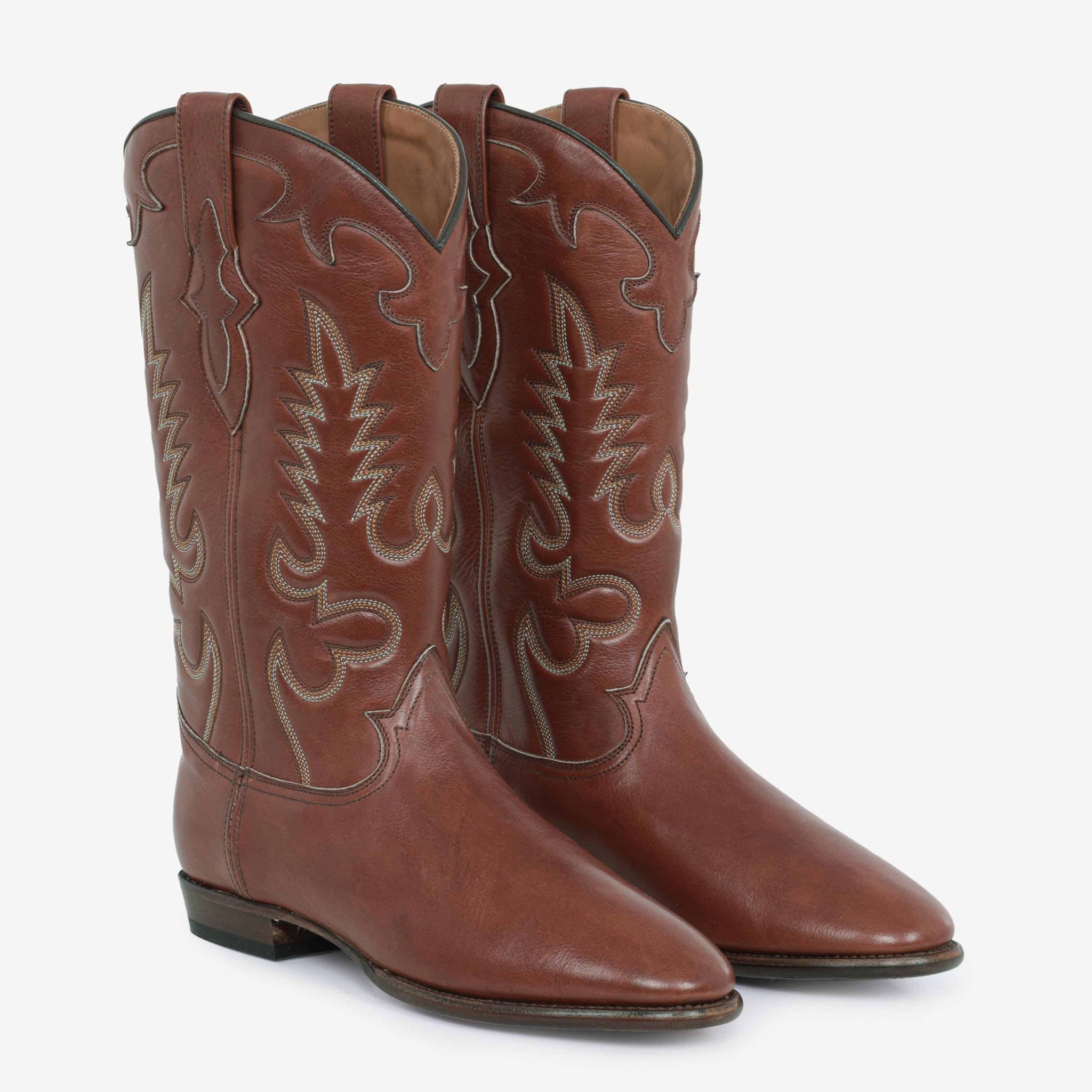 Midnight Cognac Leather
