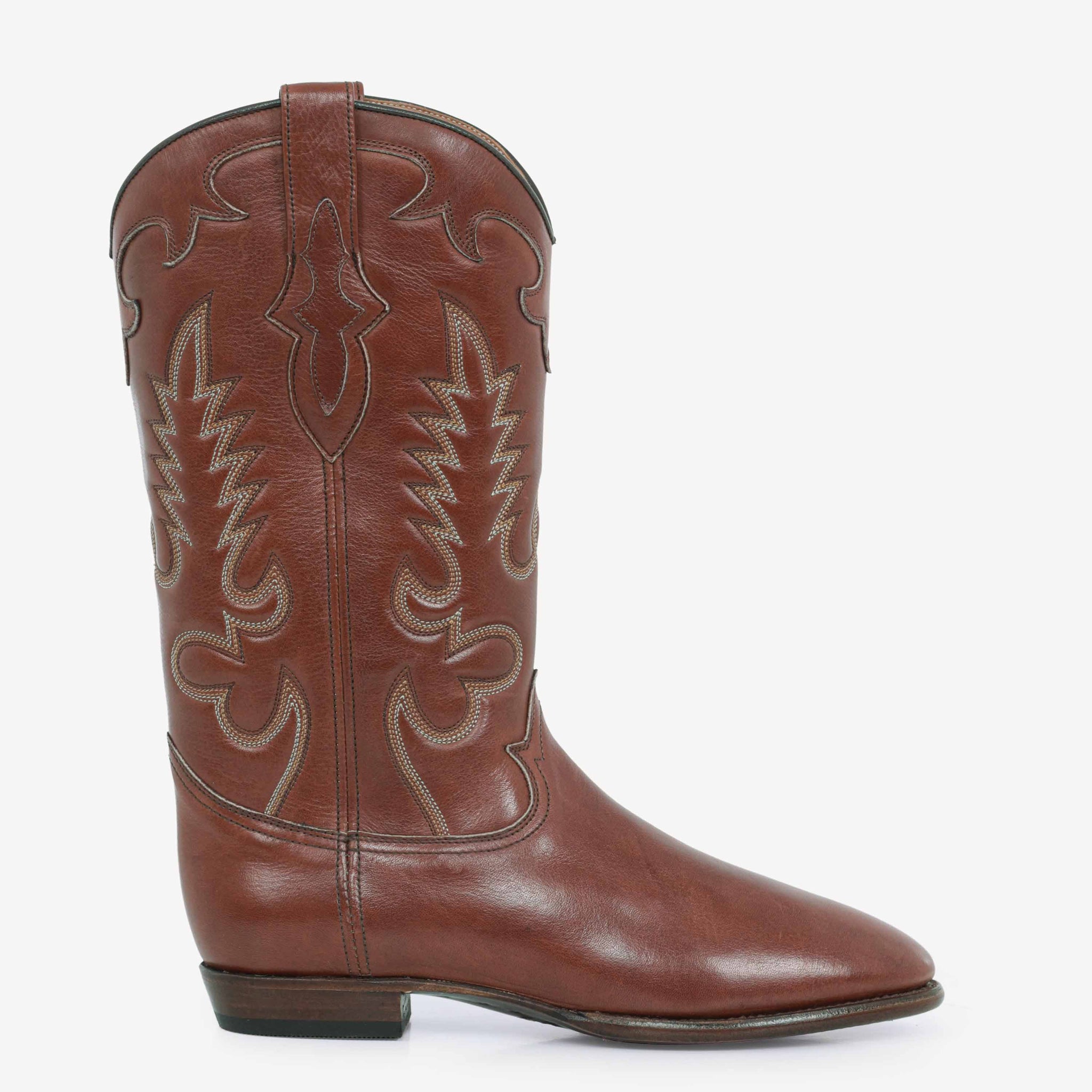 Midnight Cognac Leather