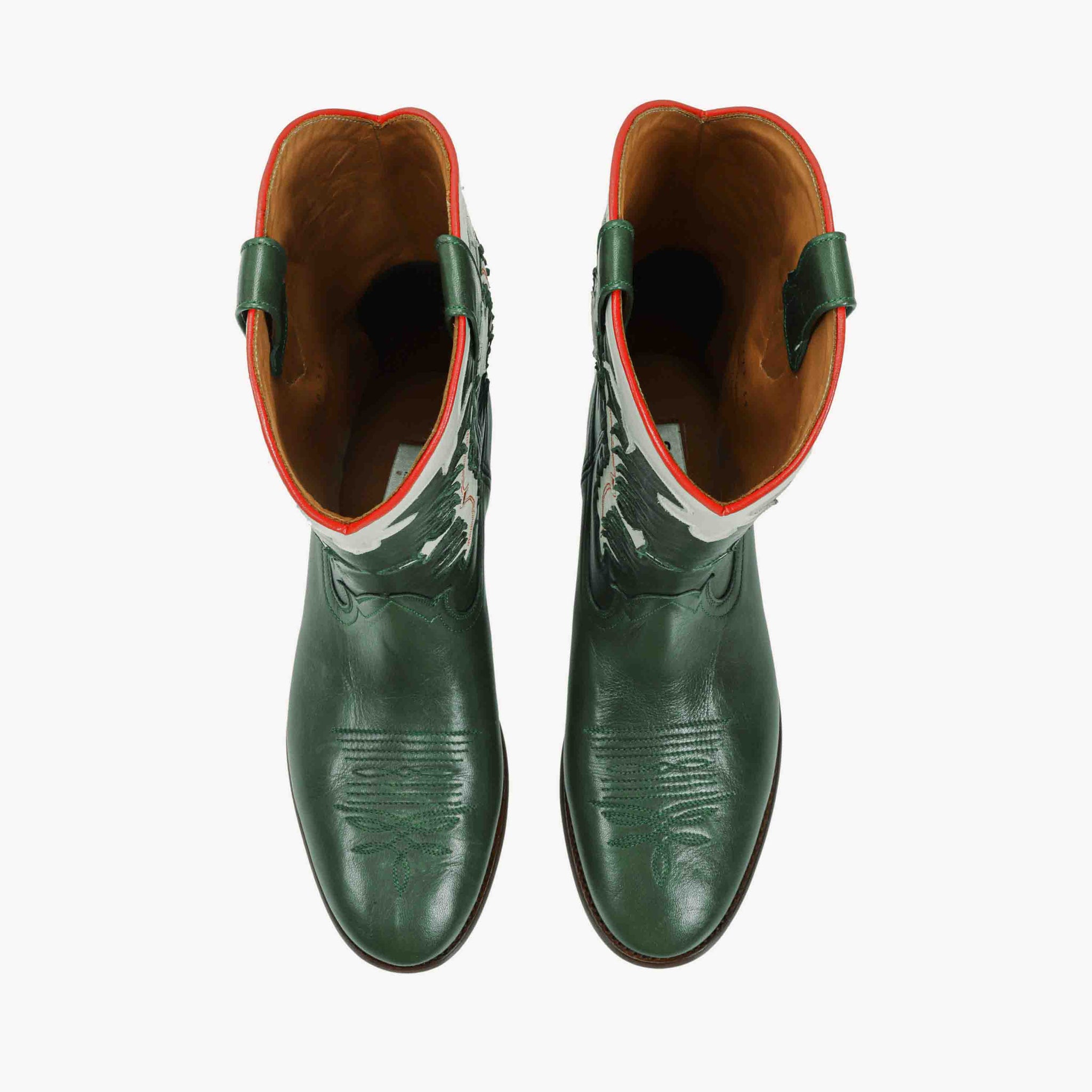 Midnight Texas Dark Green Leather
