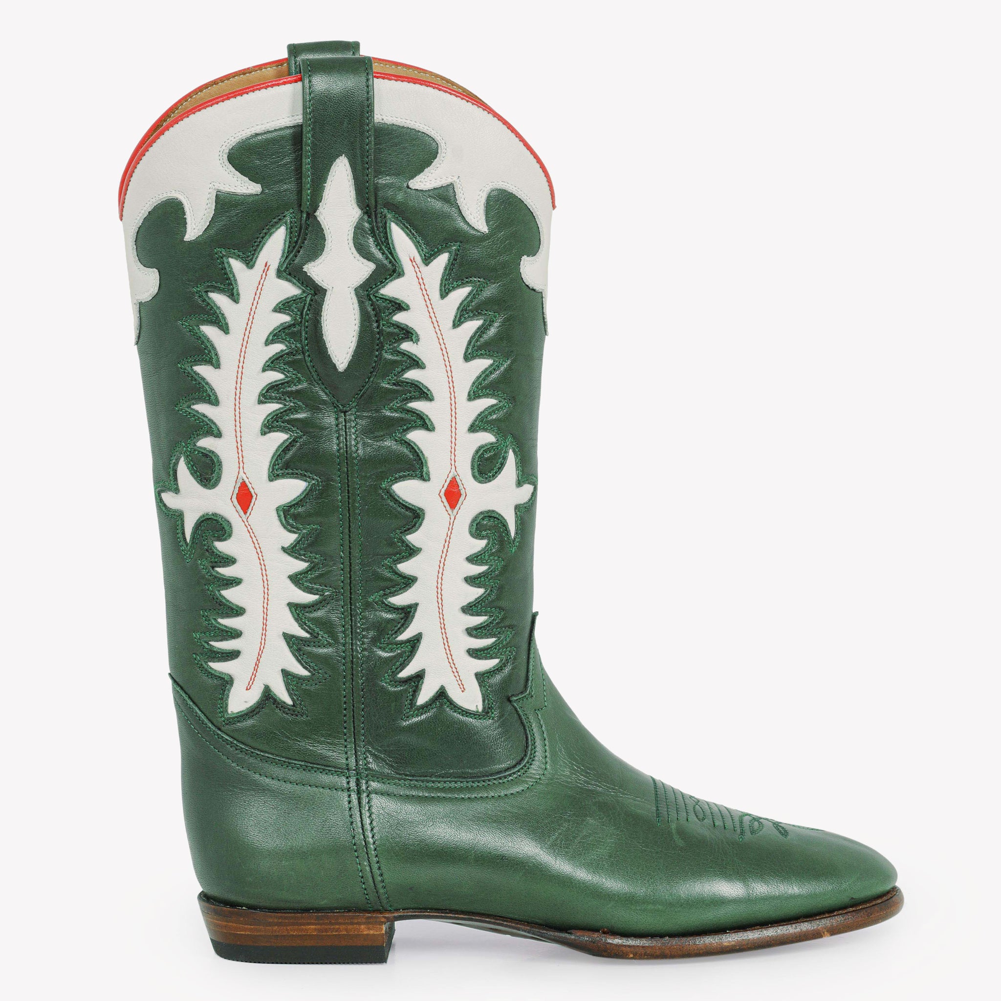 Midnight Texas Dark Green Leather