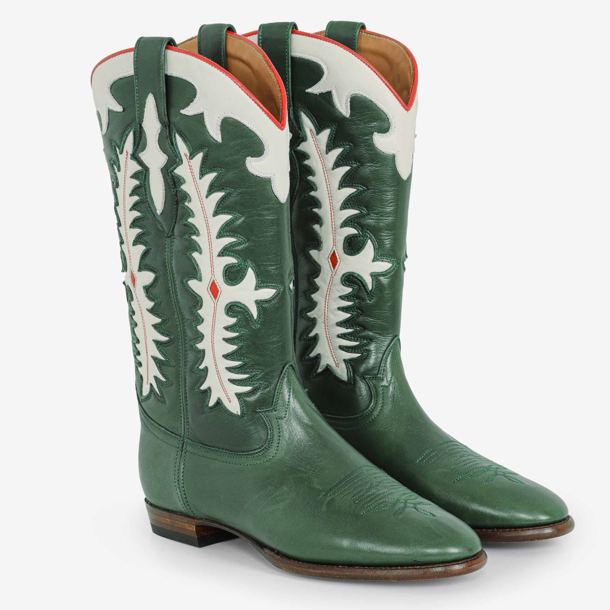 Midnight Texas Dark Green Leather