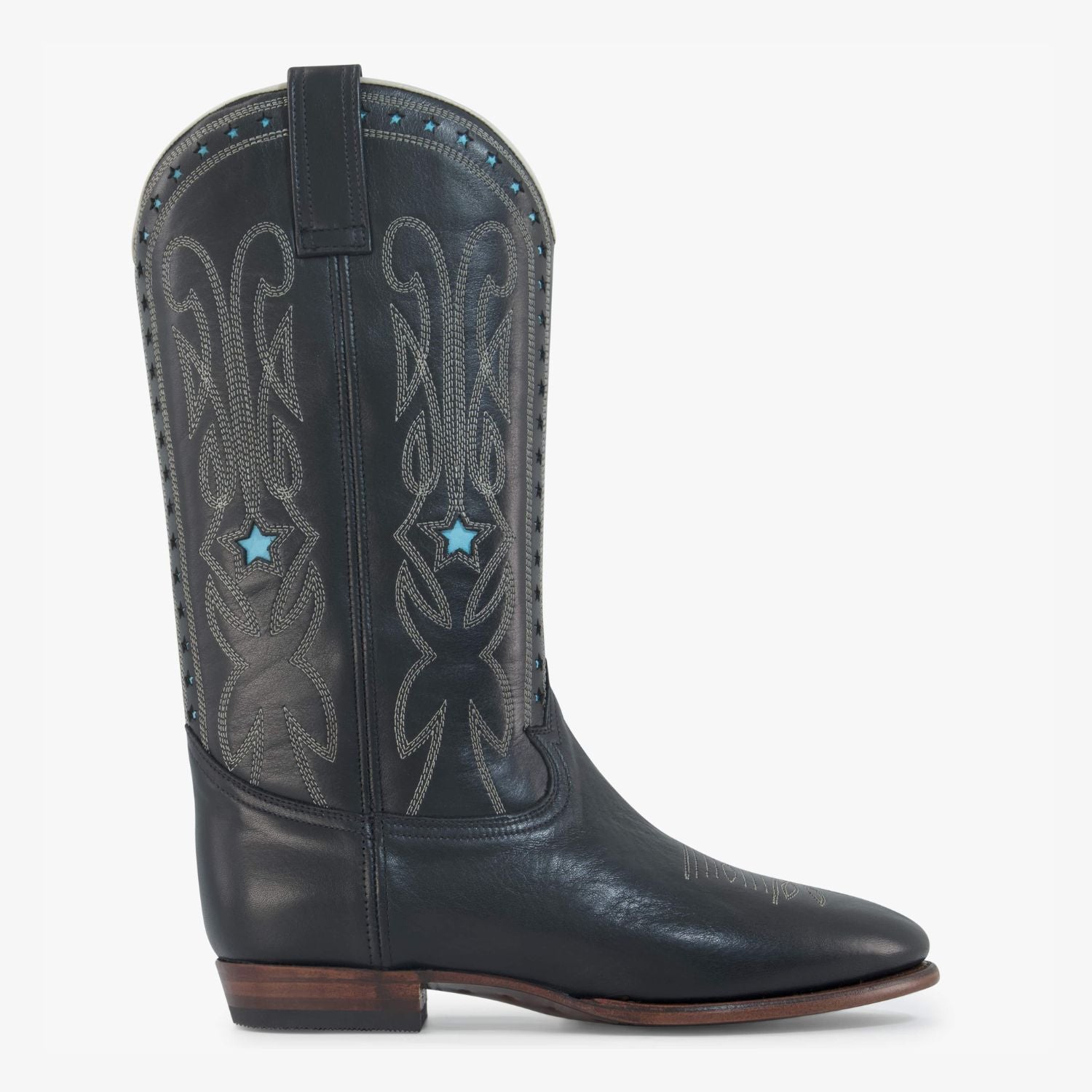 Cowboy Boots in Black Leather | The Midnight Rodeo – Shiloh Heritage