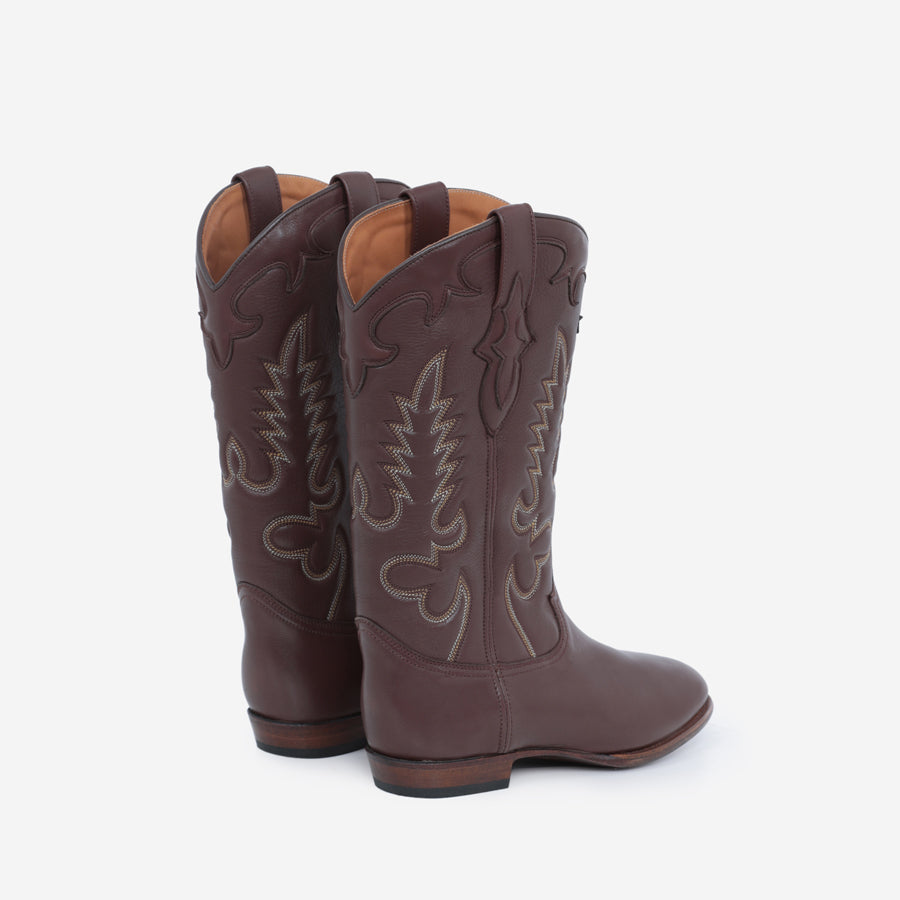 MIDNIGHT BOOTS BROWN LEATHER