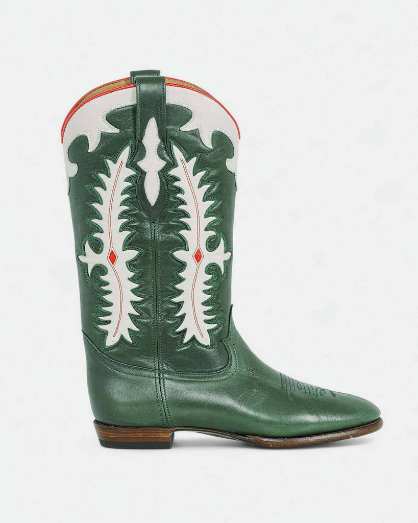 Midnight Texas Dark Green Leather