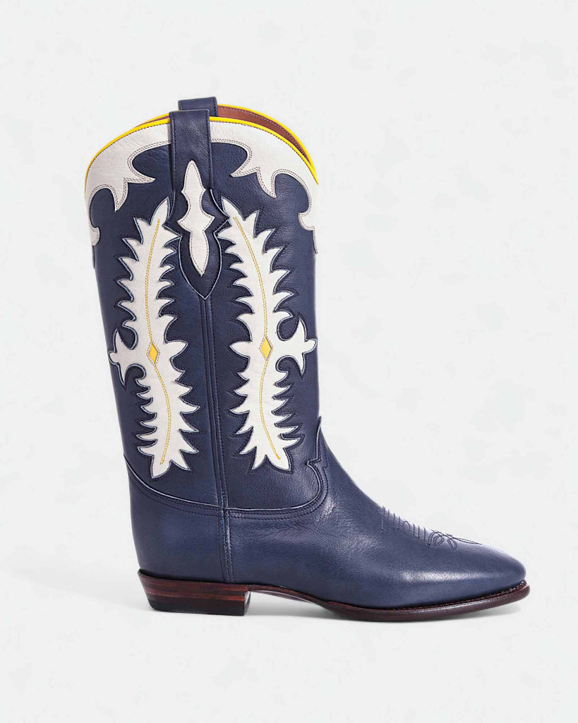 Midnight Texas Dark Blue Leather