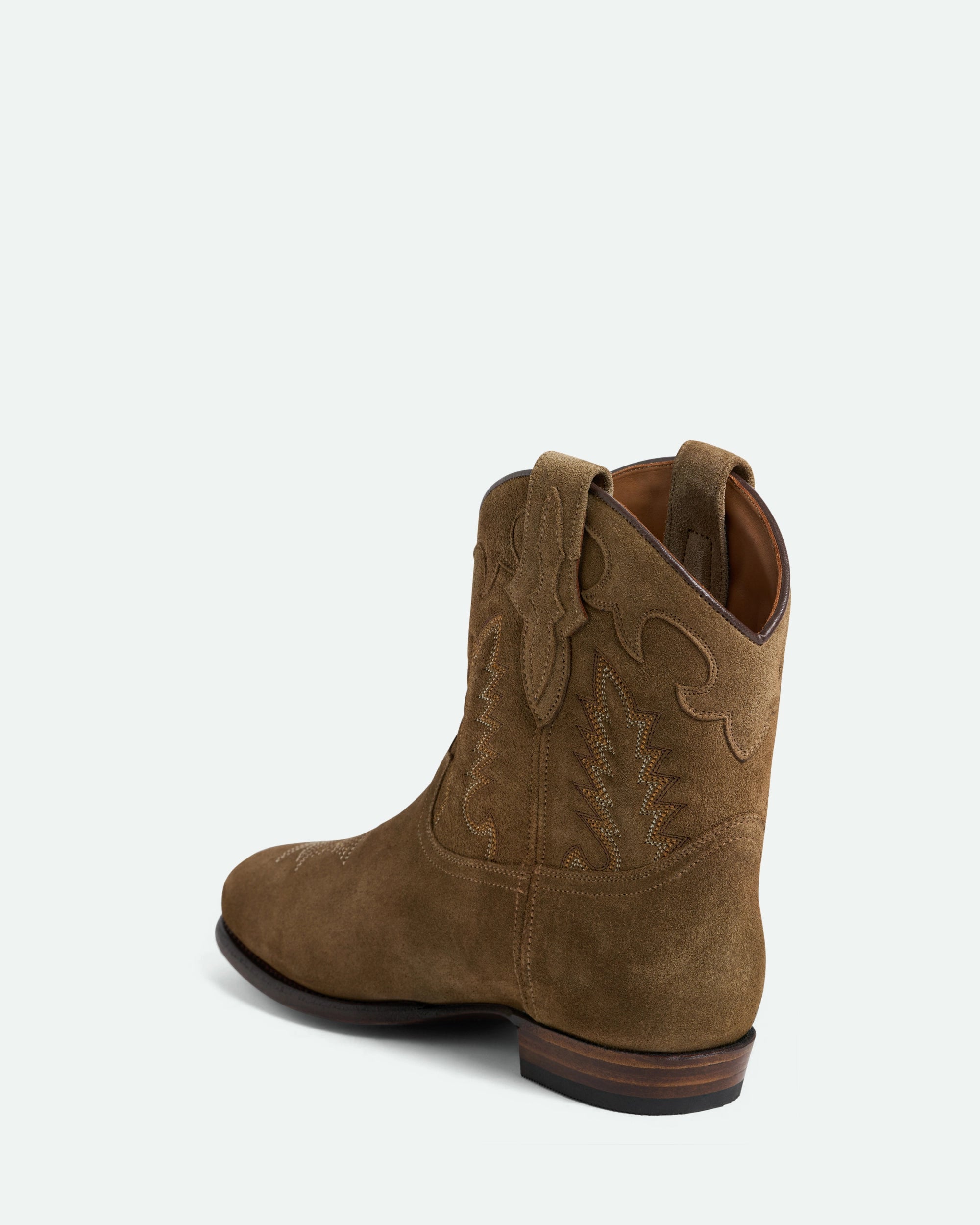 Early Midnight Suede Chestnut Stitch
