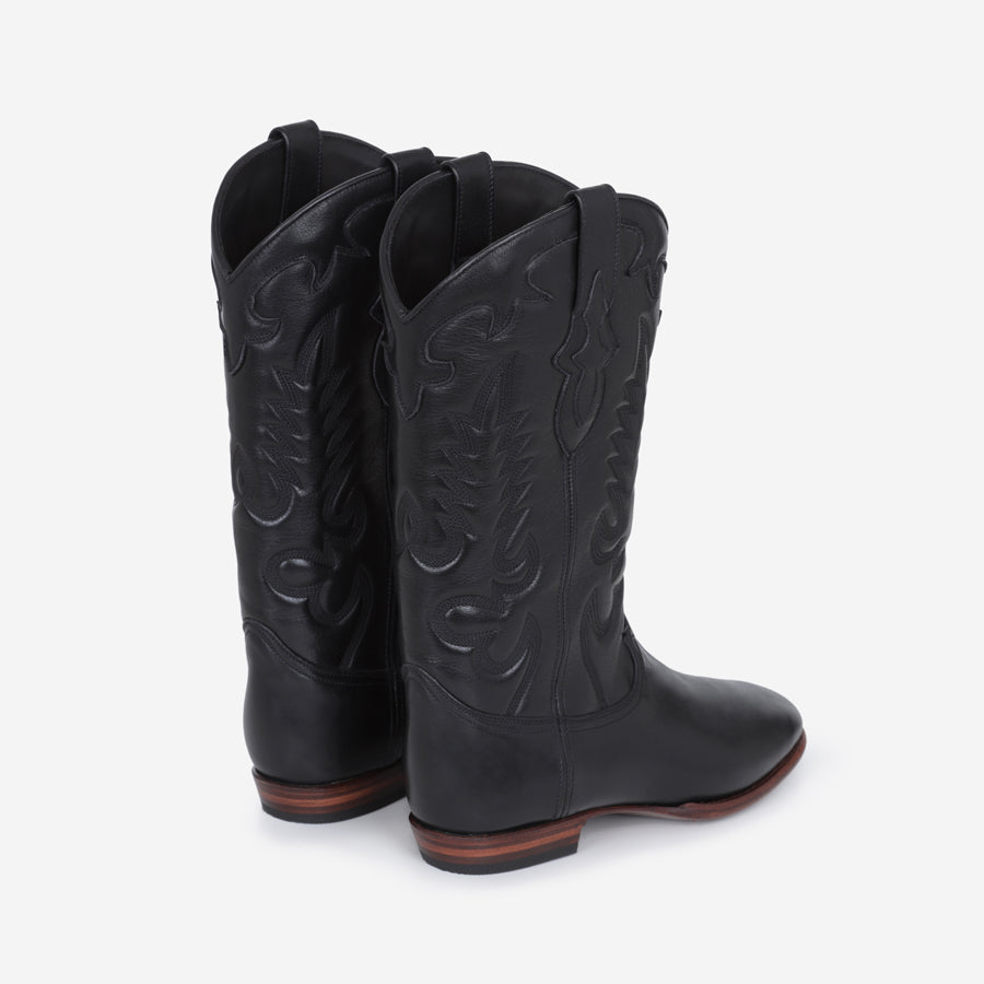 MIDNIGHT BOOTS BLACK LEATHER